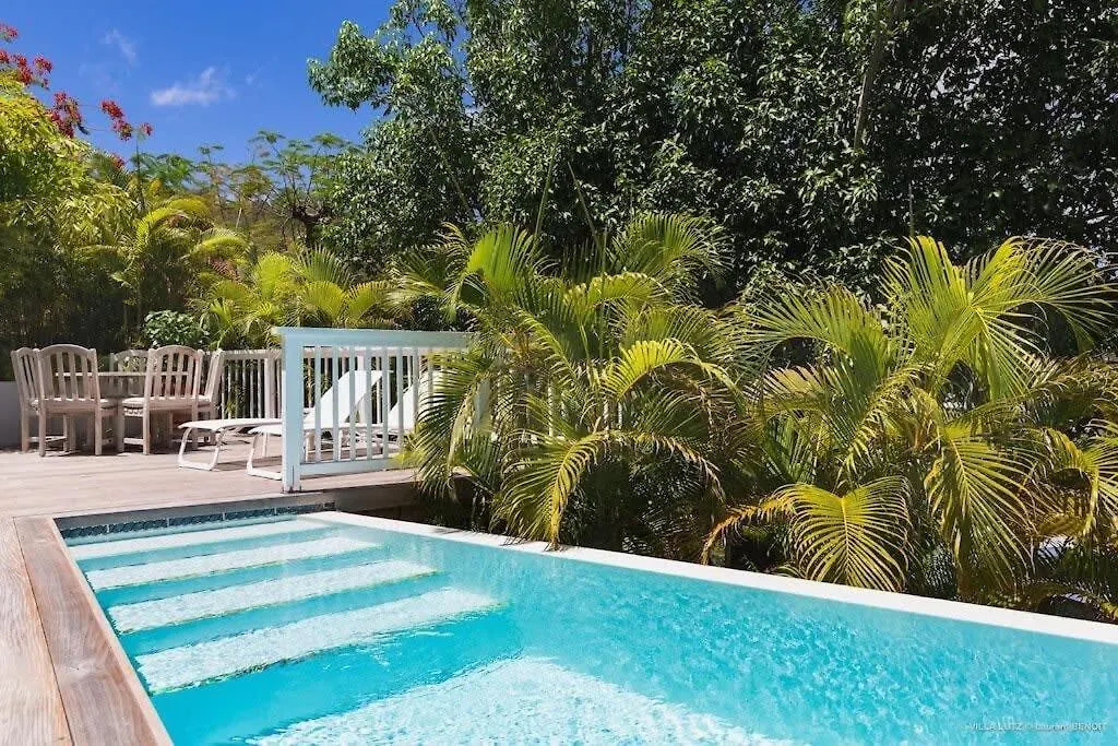 Fresh Summer Villa with Superb View of the Hills Quartier de Lorient Saint Barthelemy